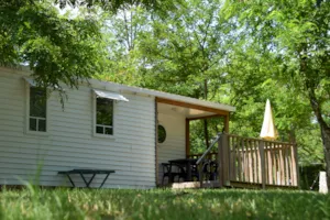 Locatif - Mobilheim komfort klimatisiert 28m² - 2 Zimmer - Camping Lou Rouchetou