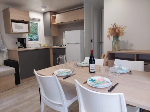 Location - Mobile Home Lodge 3 Chambres - image n°3 - Camping de Retourtour