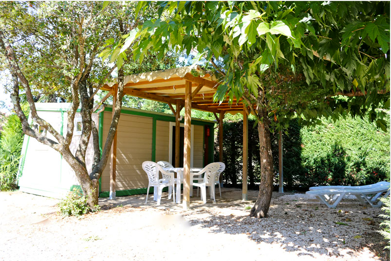 Mietunterkunft - Hütte Bonzaï 2  Zimmer - Camping Le Chamadou