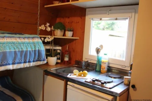 Location - Chalet Borie - 21M² - 1 Chambre - image n°5 - Camping Le Chamadou