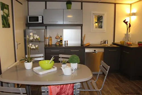 Location - Chalet Élite - 35M² - 3 Chambres - image n°3 - Camping Le Chamadou