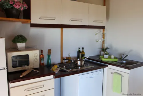 Location - Chalet Prestige - 45M² - 2 Chambres - image n°3 - Camping Le Chamadou