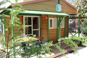 Locatif - Chalet Club - 34m² - 2 chambres - Camping Le Chamadou