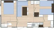 Mietunterkunft - Mobilheim Standard - image n°8 - Camping Le Chauvieux
