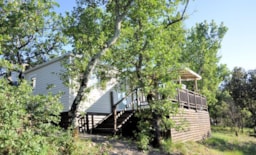 Mietunterkunft - Mobile Home Prestige Airco - 2 Chambres - Camping L'Ombrage