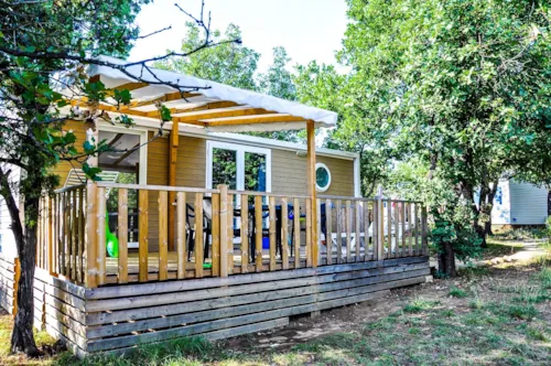 Huuraccommodatie(s) - Cottage “Micocoulier” - 2 Slaapkamers - Premium Assortiment - image n°3 - Camping L'Ombrage