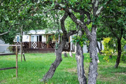 Huuraccommodatie(s) - Cottage “Chêne” - 3 Slaapkamers - Serie Prestige - image n°1 - Camping L'Ombrage