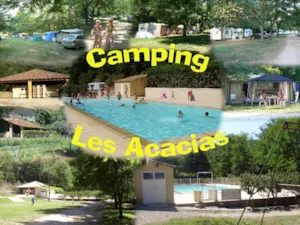 Emplacement - Stellplatz + Fahrzeug - Camping Les Acacias