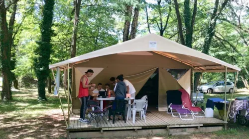 Huuraccommodatie(s) - Canvas Bungalow Canada N°4 - image n°1 - Camping Les Acacias
