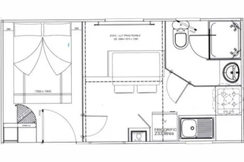 Mietunterkunft - Mobilheim Rio-Vista - Camping Paradis Parc Bellevue