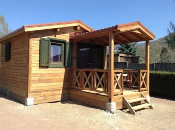 Mietunterkunft - Chalet Komfort 20 M² (1 Zimmer) +  Terrasse - Flower Camping Les Bouleaux