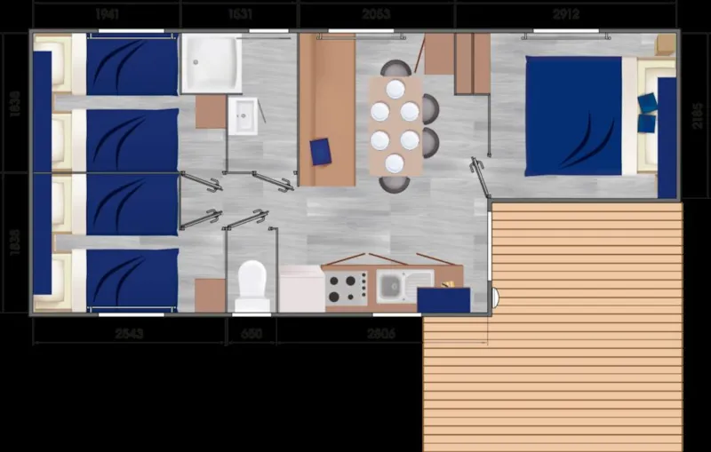 Mh 3 Chambres Terrasse