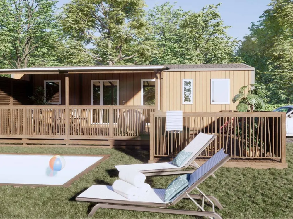 Mietunterkunft - Cottage Camélia - 40M² - 3 Schlafzimmer - Privater Pool - Premium - YELLOH! VILLAGE - LE TALOUCH