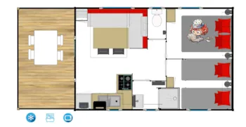 Mietunterkunft - Mobilheim Habana Top Presta - Capfun - Camping Sud Land
