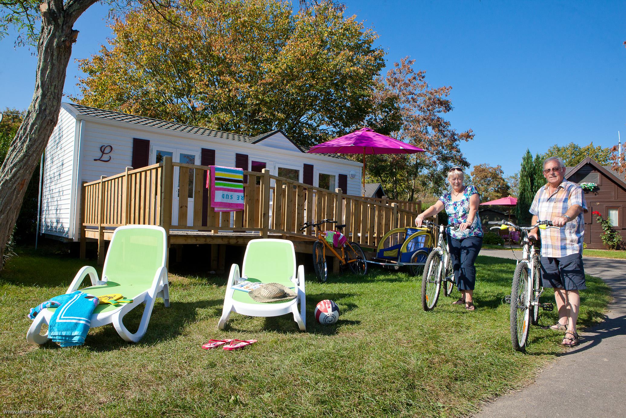 Location - Mobil-Home Life Pmr - Pour Personnes À Mobilité Réduite 2 Chambres - Camping Domaine du Logis