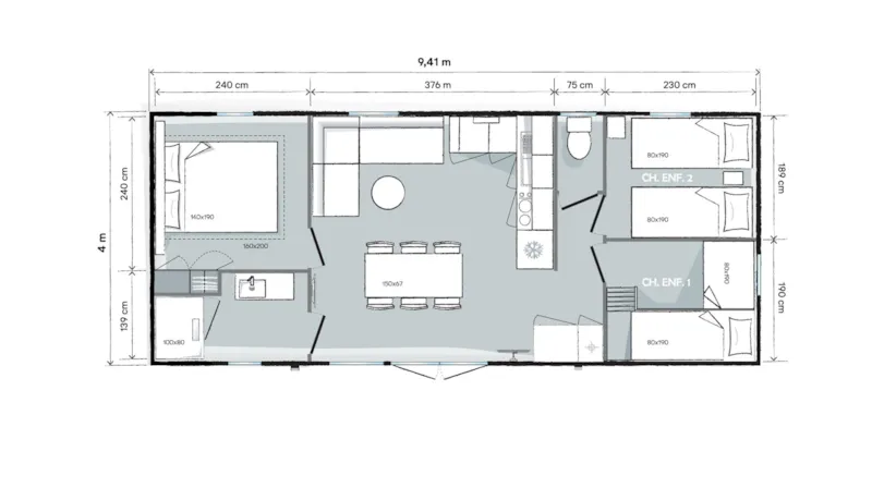 Mobil-Home Tribu 12 Places Premium