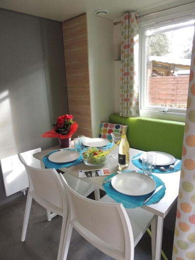 Mobile Home Confort + EVASION 30m² (2 bedrooms) - Covered terrace + TV + Clim — 2