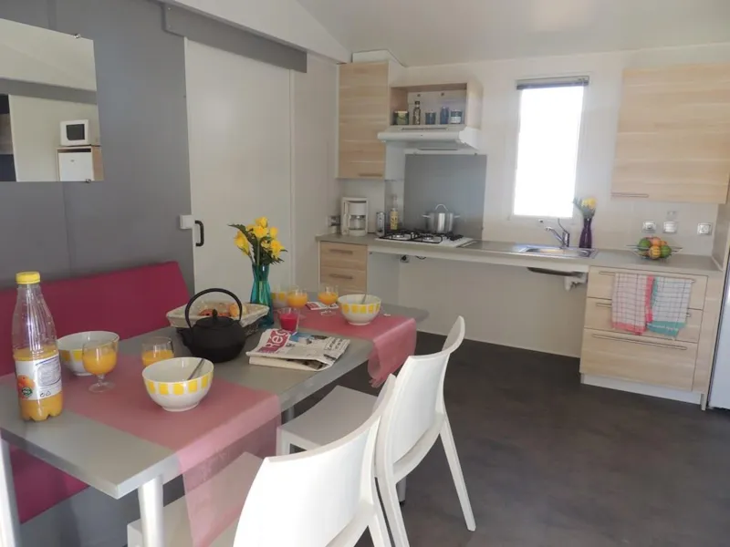 Mobil-Home Confort + Life Pmr 32M²+Tv Incluse (2 Chambres) - Terrasse Couverte  - Clim