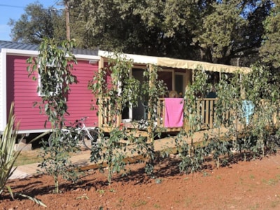 Mobile Home Confort + LIFE Wheelchair access 32m² + TV  (2 bedrooms) - Covered terrace — 9