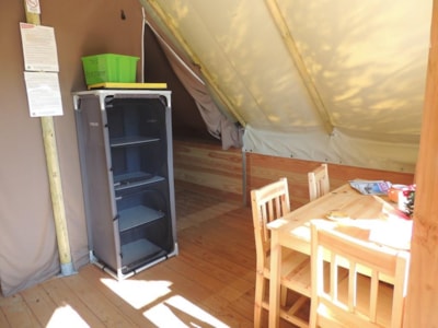 Canvas bungalow Confort SAFARI 20m² (2 Bedrooms - without private facilities) + Half-covered terrace — 6