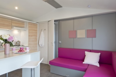 Mobil-home PRESTIGE 33m² (2 Bedrooms - Covered terrace - 2 bathrooms) + TV + Dish washer + Air conditioning — 4