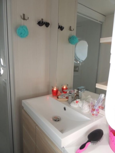 Mobil-home Confort TRIBU 32m² air-conditioning (3 Bedrooms - Covered terrace ) INCLUDED TV — 6