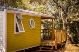 Huuraccommodatie(s) - Stacaravan Confort + Sunny 27M² (2 Kamers - Overdekt Terras) + Tv - Camping Domaine de Gajan