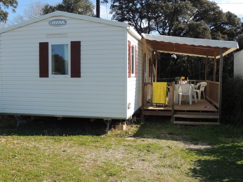 Mobil-home Confort HOLIDAY 25m² (2 chambres) avec terrasse couverte  TV INCLUSE