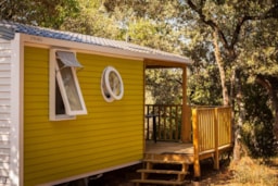Huuraccommodatie(s) - Stacaravan Confort + Sunny 27M² (2 Kamers - Overdekt Terras) + Tv - Camping Domaine de Gajan