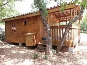 Locatif - Hütte (mit sanitärenanlagen) - Camping Ibie