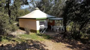 Locatif - Zeltbungalow (ohne Sanitäranlagen) - Camping Ibie