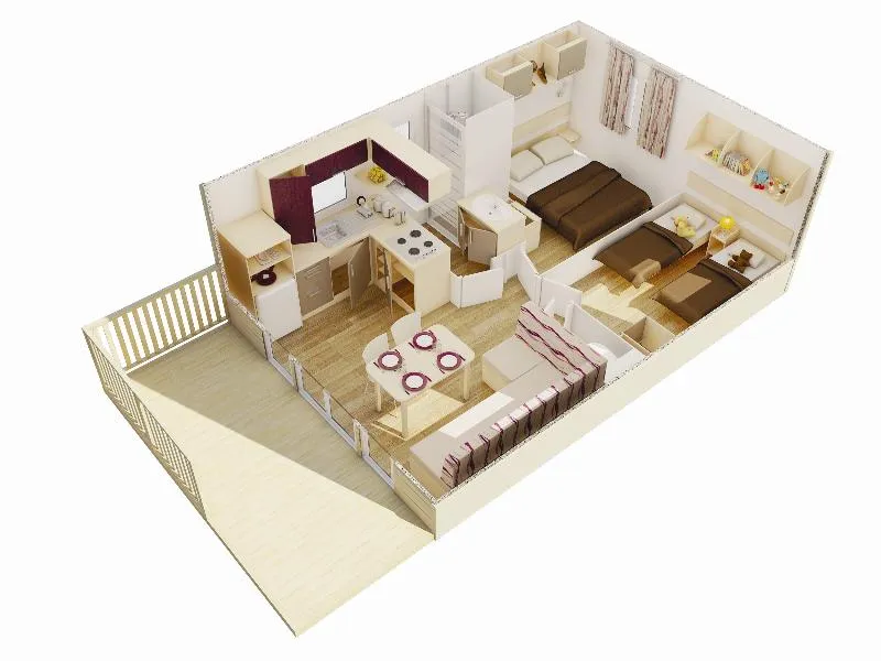 Cottage Mediterranee 30M² / 2 Chambres - Terrasse 8M²