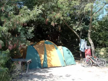 Stellplatz - Stellplatz Mit 1 Fahrzeug + 1 Zelt Oder Wohnwagen + Strom - Camping de la Treille