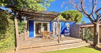 Mietunterkunft - Paillotte Saona Premium 28M² - 2 Schlafzimmer - Terrasse 15M² - Camping de la Treille