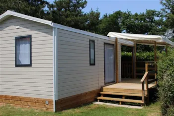 Mietunterkunft - Mobilheim Malaga 2 Schlafzimmer + Terrasse - - Camping Lac du Jaunay