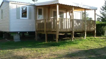 Mietunterkunft - Mobilheim 3 Schlafzimmer + Überdachte Terrasse - - Camping Lac du Jaunay