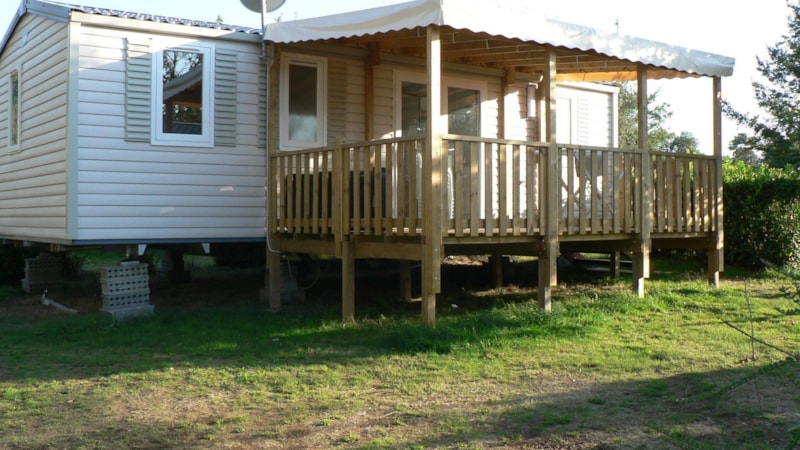 Mobilhome 3 chambres avec terrasse couverte -