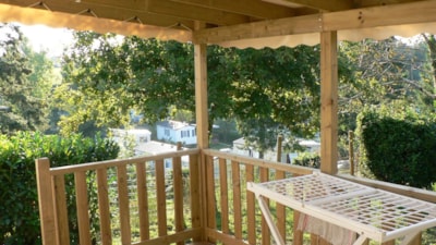 Mobile-home 3 bedrooms + sheltered terrace - — 2