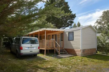 Mietunterkunft - Mobilheim 4 Schlafzimmer 2 Badezimmer + Überdachte Terrasse - - Camping Lac du Jaunay