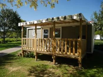 Mietunterkunft - Mobilheim 29M² - Terrasse - 2 Zimmer - Camping Goyetchea