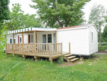 Mietunterkunft - Mobilheim 33M² - Terrasse - 4 Zimmer - Camping Goyetchea