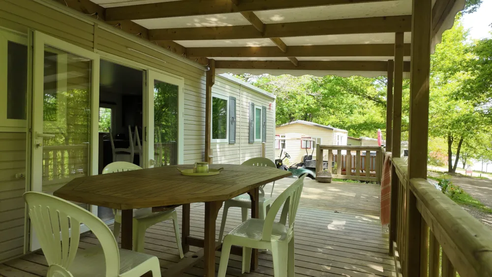 Location - Mobil Home Confort 71 - Camping les Lacs d'Armagnac