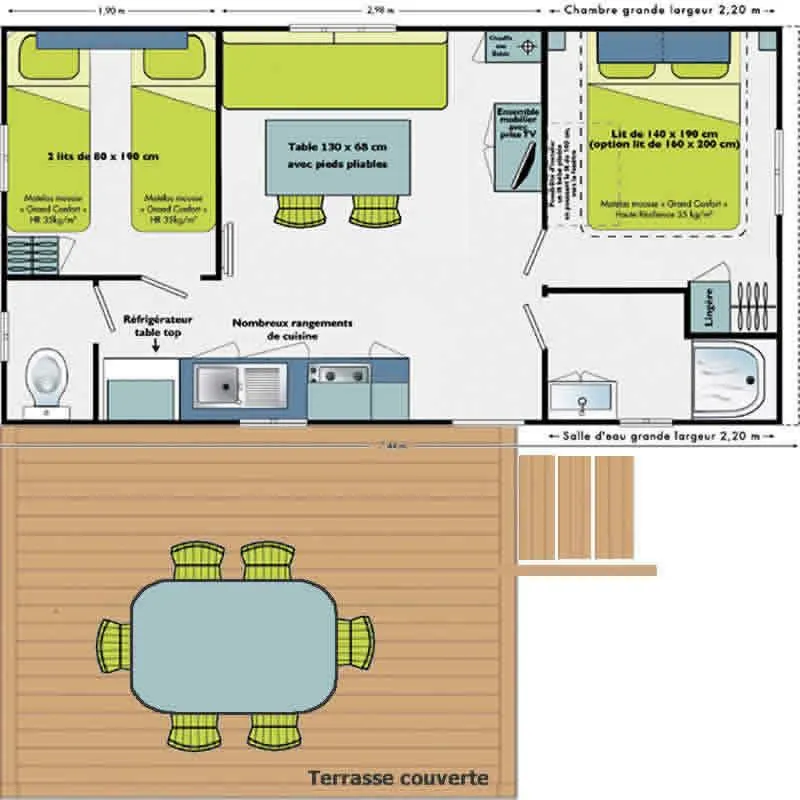 Le Riviera 2 -2 Chambres - Tv - Climatisation -