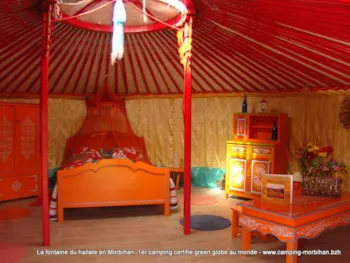 Mietunterkunft - Jurte - Camping La Fontaine du Hallate en Morbihan