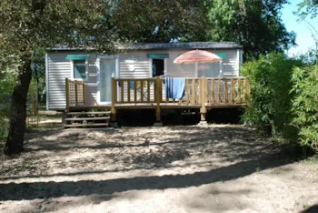 Mietunterkunft - Mobilheim 3 Zimmer / Teilweise Überdachte Holzterrasse - Camping Marvilla Parks - La Clairière