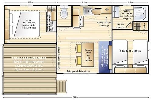 Mh Gamme Bien-Être Plus 2 Chambres 26 M² 5 Personnes