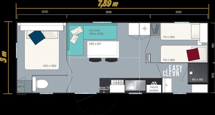 Mh Gamme Espace Plus  2 Ch. 2 À 4 Pers. 24 M2