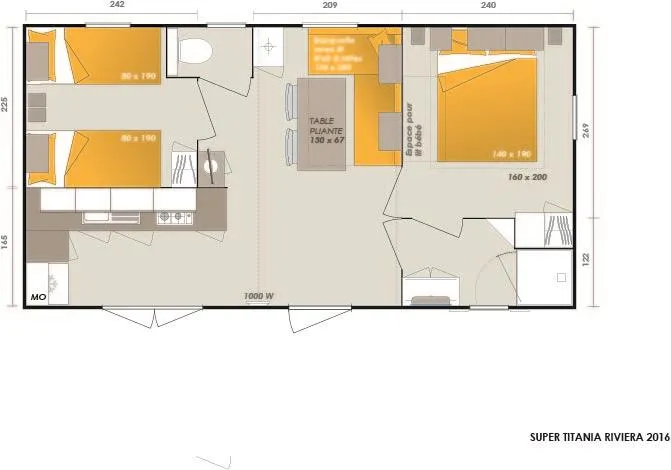 Mh  Gamme Espace Plus 2 Ch. 2 À 5 Pers. 28 M²