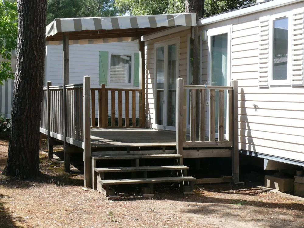 Location - Mh  Gamme Espace 3 Chambres 30 À 32 M² 6 Personnes - Plein Air Locations - Camping Les Genêts