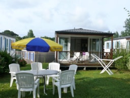 Location - Mh (+ 7 Ans) Gamme Bien Etre 2 Chambres 28 M2 - Plein Air Locations - camping Oyam